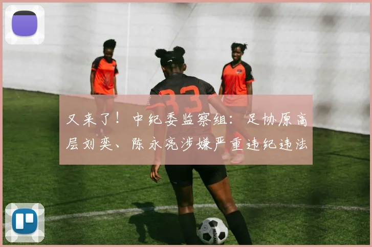 又来了！中纪委监察组：足协原高层刘奕、陈永亮涉嫌严重违纪违法